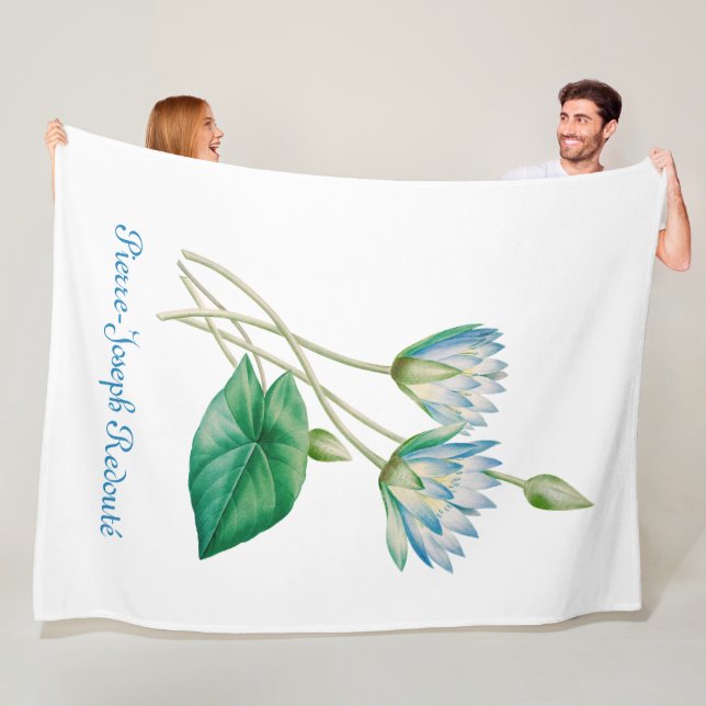 Vintage ägyptische Lotus-Blume Fleecedecke (Beispiel)