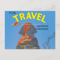 Vintage ägyptische Luftreisewerbung