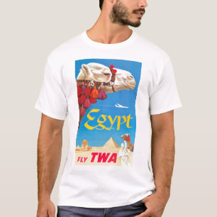 Vintage ägyptische Luftreisewerbung T-Shirt