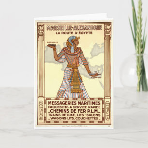 Vintage Ägyptische Reisekarte Karte