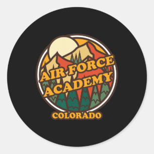 Vintage-Air-Force-Academy Runder Aufkleber