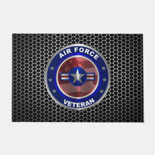 Vintage Air Force Veteran Fußmatte