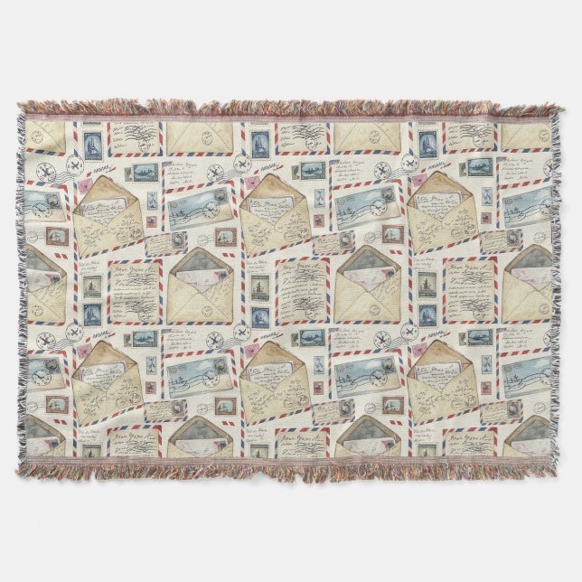Vintage Airmail-Abenteuer (2) Decke (Vorderseite)