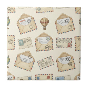 Vintage-Airmail-Abenteuer (4) Fliese