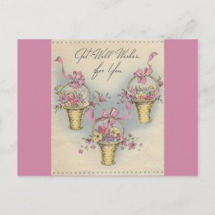 Vintage Aktionskörbe 1 Postkarte