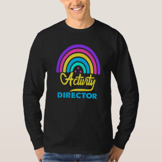 Vintage-Aktivitätenleiter Lehrer Regenbogen Profes T-Shirt