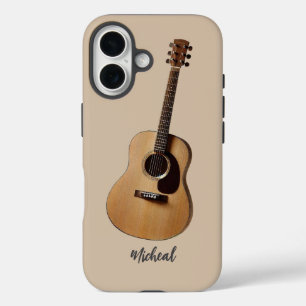 Vintage-Akustikgitarre Retro-Musik-Handyhülle iPhone 16 Hülle
