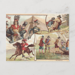 Vintage Alabama Postkarte