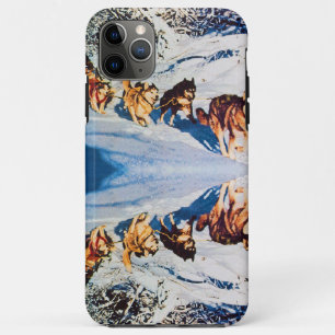 Vintage Alaska Eskimo Malamute Schlittenrennen Case-Mate iPhone Hülle