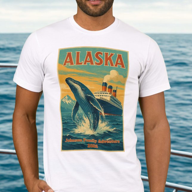 Vintage Alaska-Kreuzfahrtfamilie T-Shirt (Alaska Family Reunion Tshirt)
