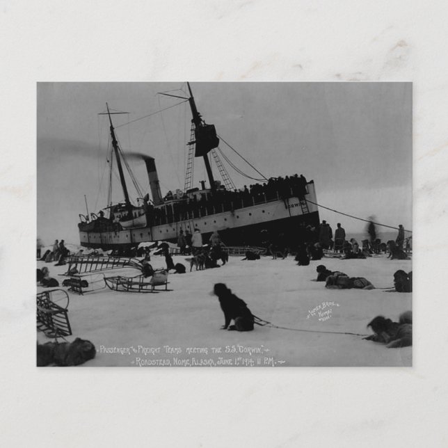 Vintage Alaska Postkarte (Vorderseite)