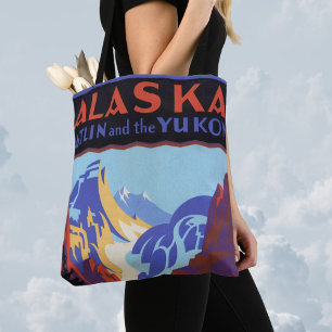 Vintage-Alaska-Reiseposter, Atlin und der Yukon