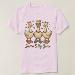 Vintage-Alberne-Gans-Schleifen-Crocs – Lustiger Ca T-Shirt