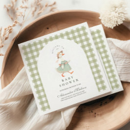 Vintage Alberne Gänsedusche Serviette