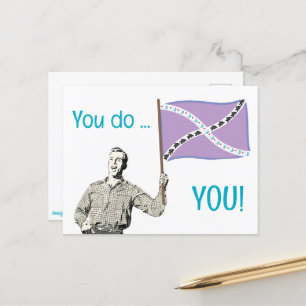 Vintage alberne Postkarte