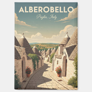 Vintage Alberobello Italy Trulli houses Magnet