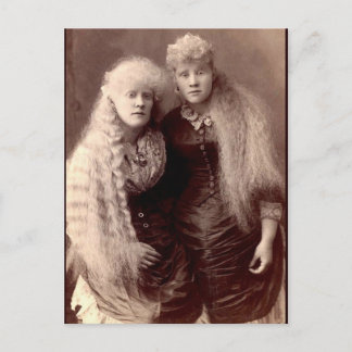 Vintage Albino-Schönheiten Postkarte