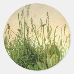 Vintage Albrecht Dürer Wildgras-Rundaufkleber Runder Aufkleber