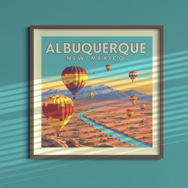 Vintage Albuquerque New Mexico Poster (Von Creator hochgeladen)