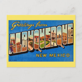 Vintage Albuquerque NM Grußkarte Postkarte