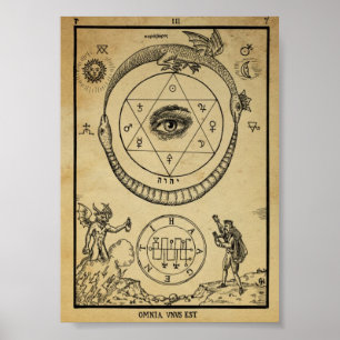 Vintage AlchemikalienIllustration Poster
