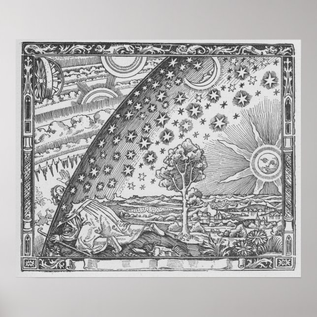 Vintage AlchemikalienIllustration Poster (Vorne)