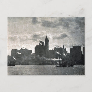 Vintage Alfred Stieglitz Lower Manhattan Plakat Postkarte