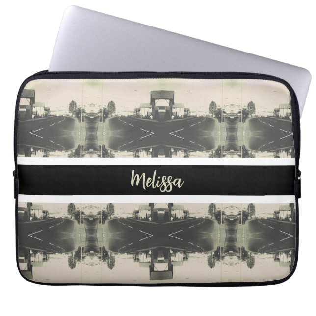 Vintage Algeria Algiers street building Postcard Laptopschutzhülle (Vorderseite)