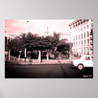 Vintage Algerien Algier Autos Gebäude