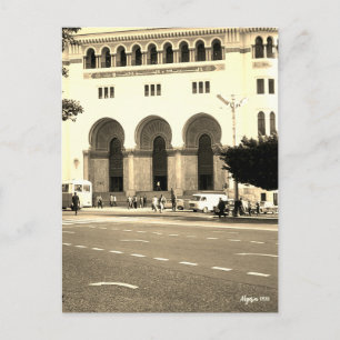 Vintage Algerien Algier Das Postamt Postkarte
