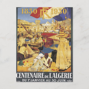 Vintage Algerien Centenaire Postkarte