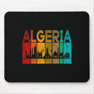 Vintage Algerien Ich liebe Algerien Karte Algerien Mousepad