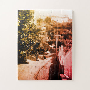 Vintage Algerien Überblick über den Bezirk Algier Puzzle