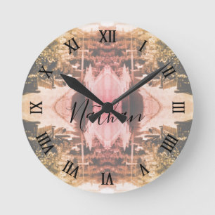 Vintage Algerien Überblick über den Bezirk Algier Runde Wanduhr