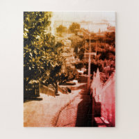 Vintage Algerien Übersicht über den Stadtbezirk Al