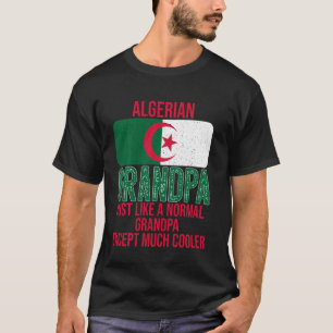 Vintage algerische Grandpa-Algerienflagge T-Shirt