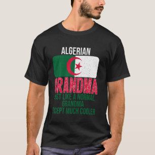 Vintage algerische Oma Algerien-Flagge für Mutter  T-Shirt