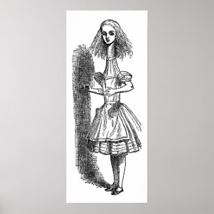Vintage Alice Adventures in Wonderland by Tenniel Poster
