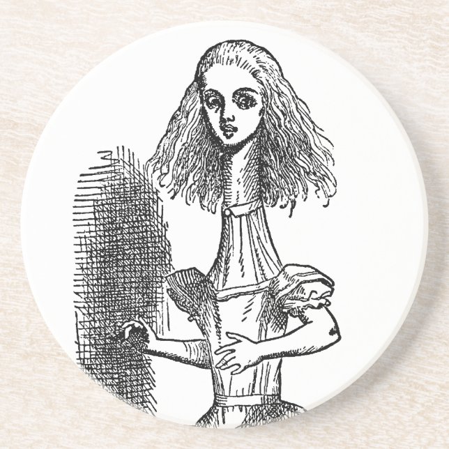 Vintage Alice Adventures in Wonderland Getränkeuntersetzer (Vorne)
