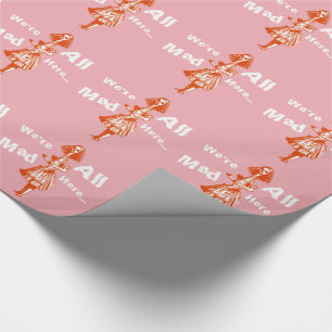 Vintage Alice gestreckt in Wonderland Geschenkpapier