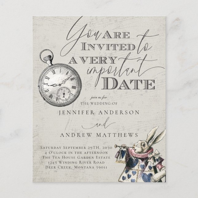 Vintage Alice im Wunderland (Vorderseite)