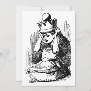 Vintage Alice im Wunderland, Alice mit Königinnenk