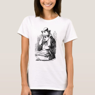 Vintage Alice im Wunderland, Alice mit Königinnenk T-Shirt