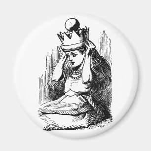 Vintage Alice im Wunderland, Alice w Queen's Crown Magnet