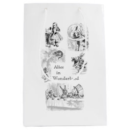 Vintage Alice im Wunderland als Geschenktasche Mittlere Geschenktüte