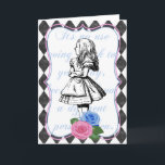 Vintage Alice im Wunderland Blank-Grußkarte Feiertagskarte<br><div class="desc">Vintage Alice im Wunderland Blank-Grußkarte von Red Fox Schwanz</div>