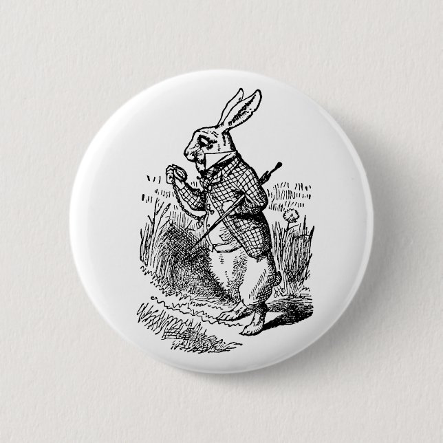 Vintage Alice im Wunderland Button (Vorderseite)