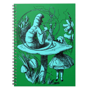 Vintage Alice im Wunderland Centipede Notizblock