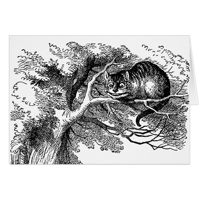 Vintage Alice im Wunderland, Cheshire Cat (Vorderseite (Horizontal))