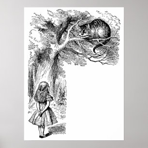 Vintage Alice im Wunderland, Cheshire Cat Poster